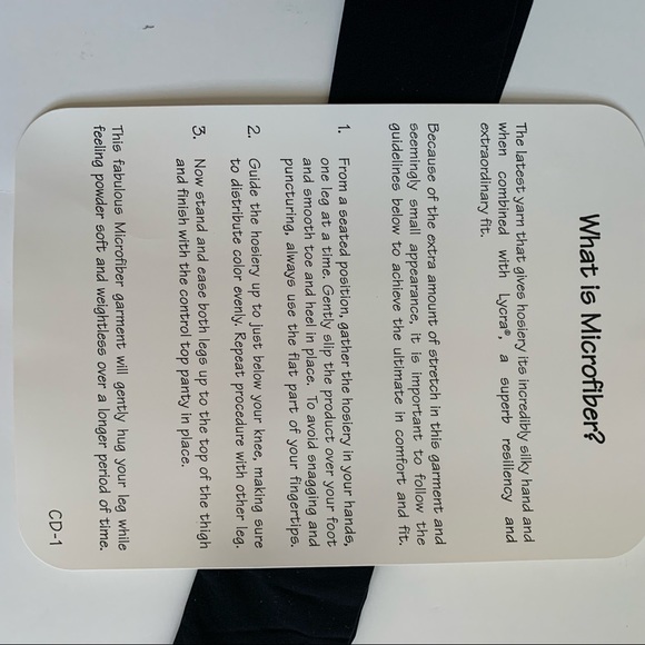 Christian Dior Vintage Pantyhose Black Orchid Size 4 - Picture 11 of 12